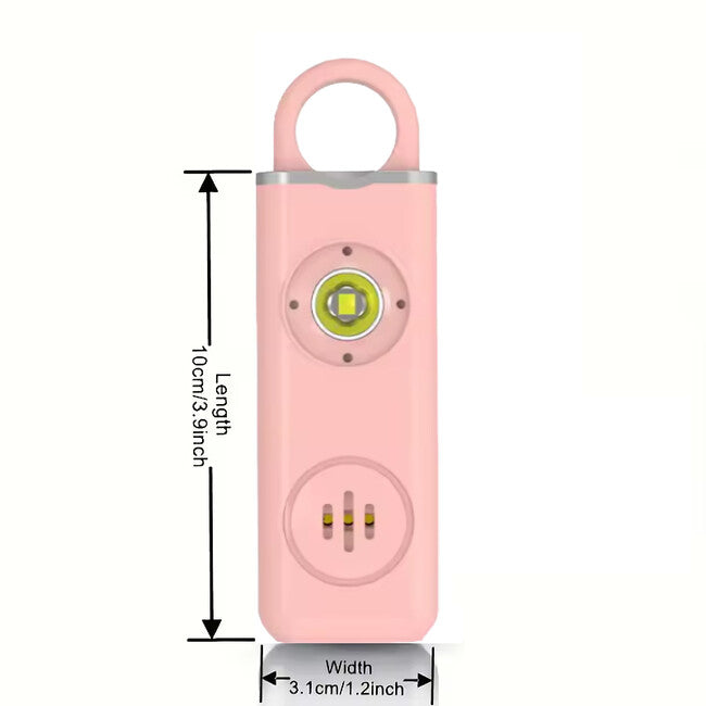 W&G SHIELD SOS personenalarm mit led-licht und abzugslasche, pink