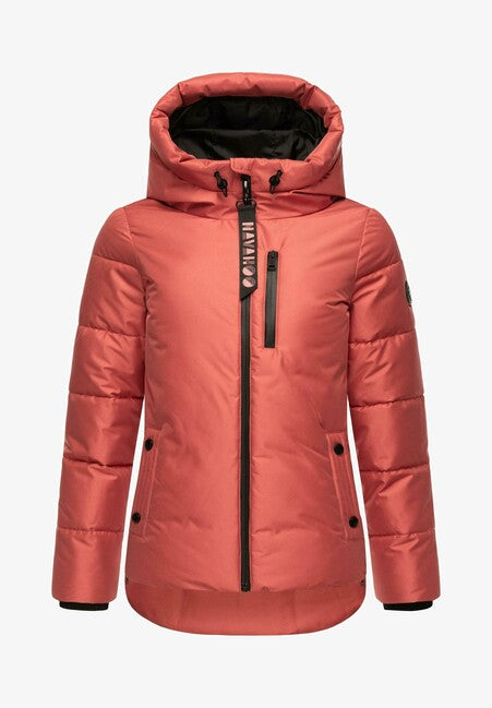 Navahoo Krümelein damen Winterjacke mit Kapuze, rouge