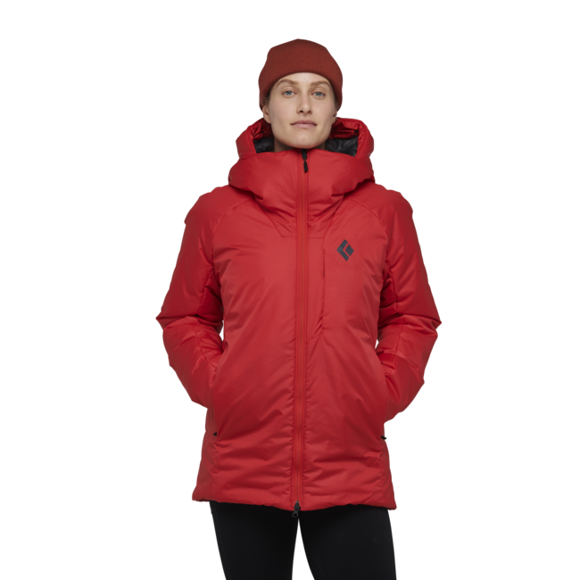 Black Diamond Belay damen-Parka, korallenrot