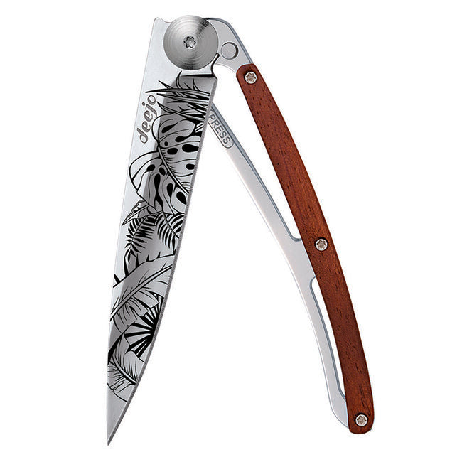 Deejo Tattoo Mirror Schließmesser coralwood Jungle