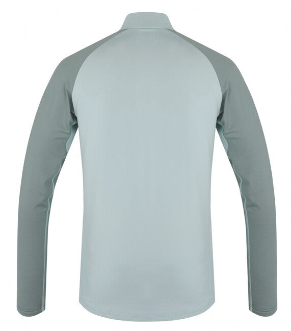 HUSKY Tromi Zip herren thermoshirt mit reißverschluss, verblasstes grün