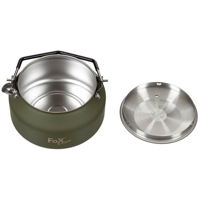 Fox Outdoor Wasserkocher ca. 1 L, od green, edelstahl