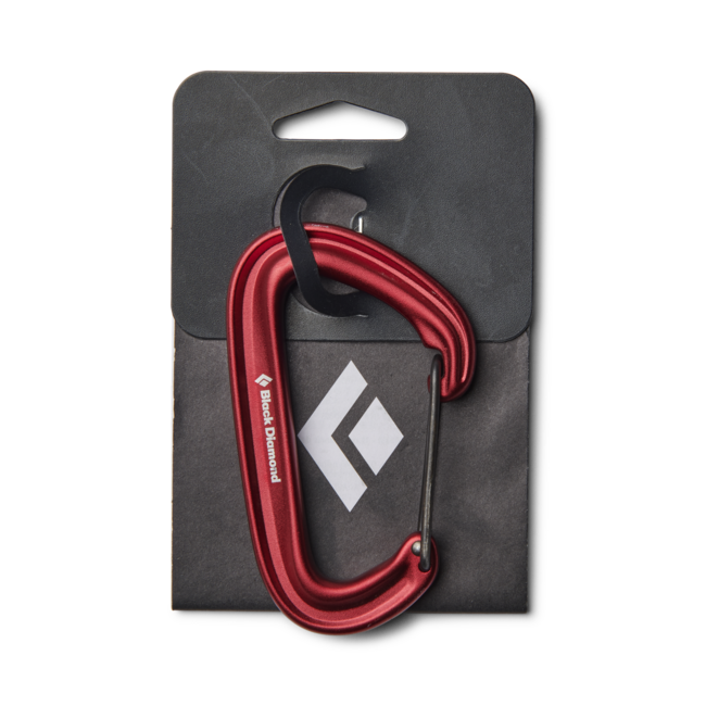 Black Diamond Litewire karabiner, rot