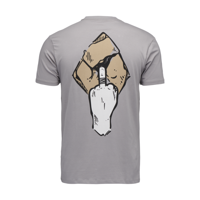 Black Diamond Mono Pocket herren Kurzarm-T-shirt, zinnfarben