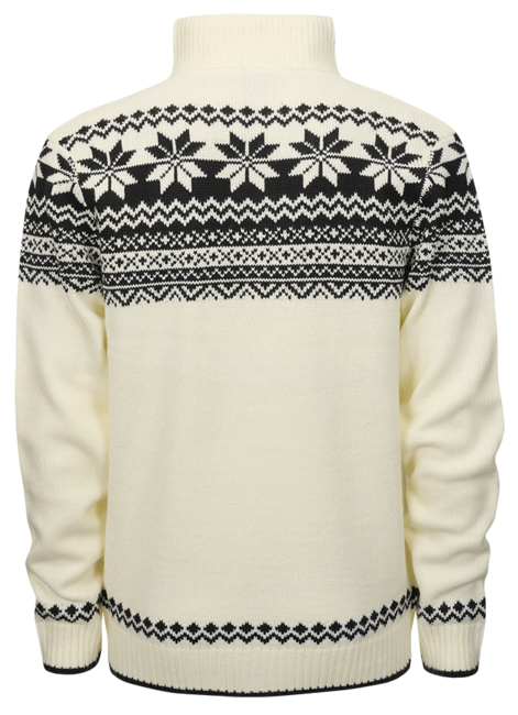 Brandit Norweger Pullover mit Reißverschluss, weiß
