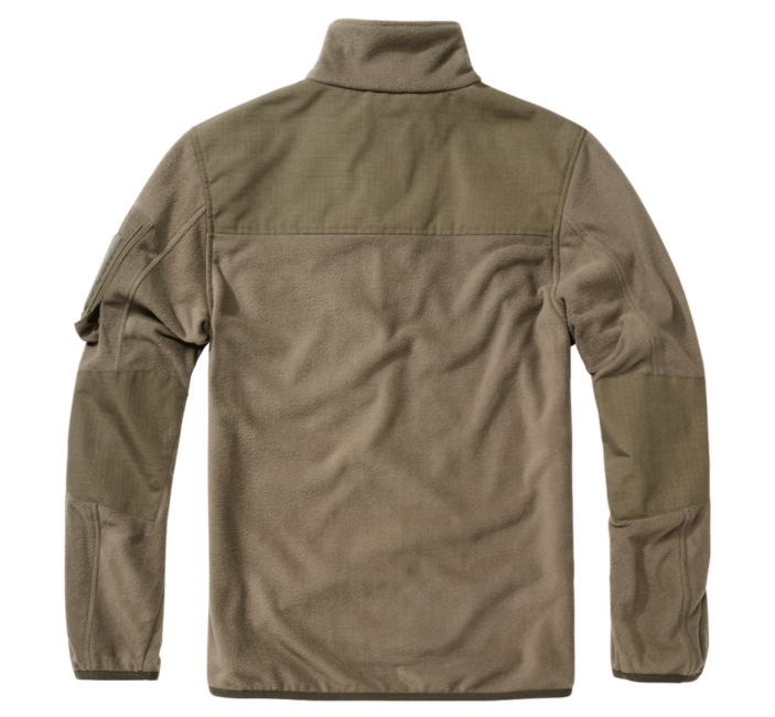 Brandit Ripstop Fleece-Kapuzenjacke mit Reißverschluss, oliv