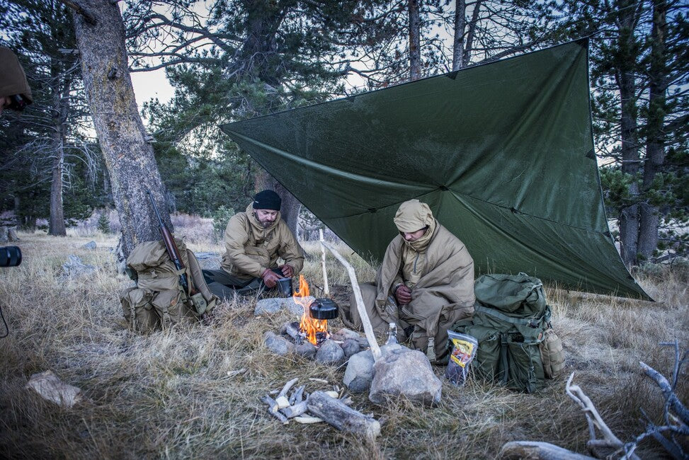 Helikon-Tex Unterstandszelt - Polyester Ripstop - PL Woodland