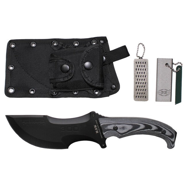 MFH Messer Operation Kodiak, schwarz, Scheide