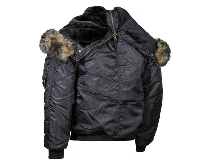 MFH N2B Bomber Jacket, Nylon with Fur