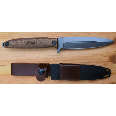Walther BWK 3 Messer Blau Holz Speerspitze Walnuss