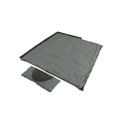 Outwell Contour Supreme Schlafsack Kaffee Reißverschluss links