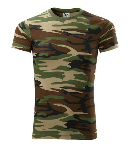 Malfini Camouflage Kurz-T-shirt 160g/m2, braun