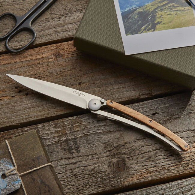 Deejo schließmesser wood natural olive wood