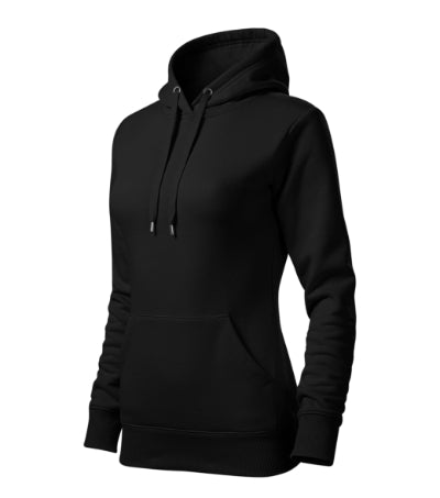 Malfini Cape Kapuzenpullover für Frauen, schwarz