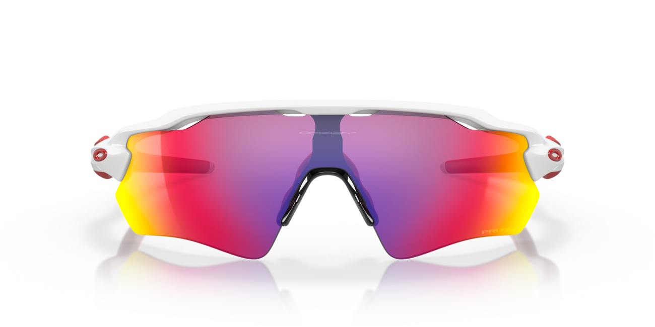 Oakley RADAR EV PATH Sonnenbrille mit Rahmen Polished White und mit Dias Prizm Road