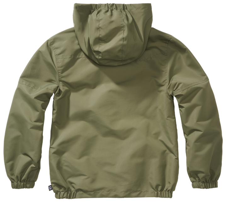 Brandit Kids Sommer Frontzip Windbreaker Jacke, oliv