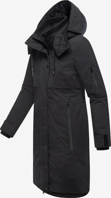 Marikoo Anoukaa damen Winterjacke mit Kapuze, schwarz