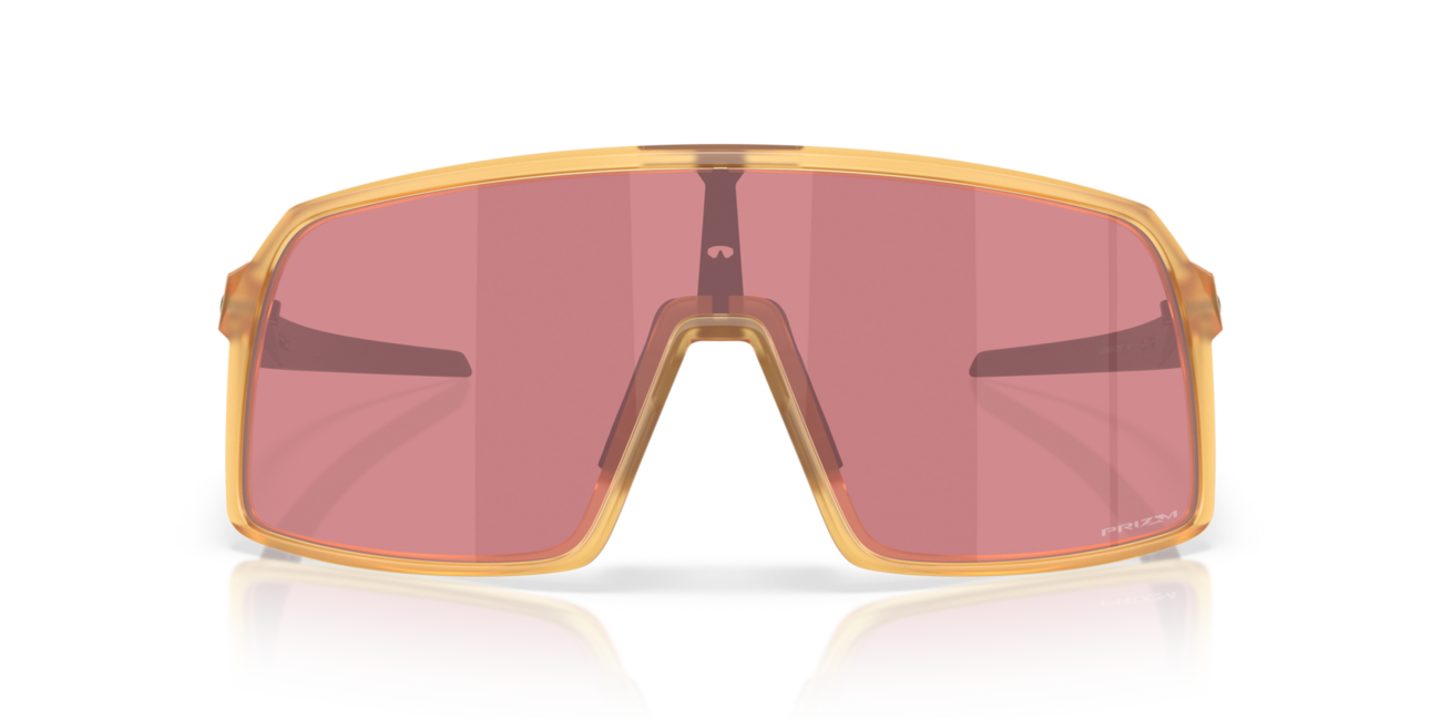 Oakley SUTRO Sonnenbrille mit Rahmen Matte Trans Light Curry und mit Dias Prizm Dark Golf , Steel