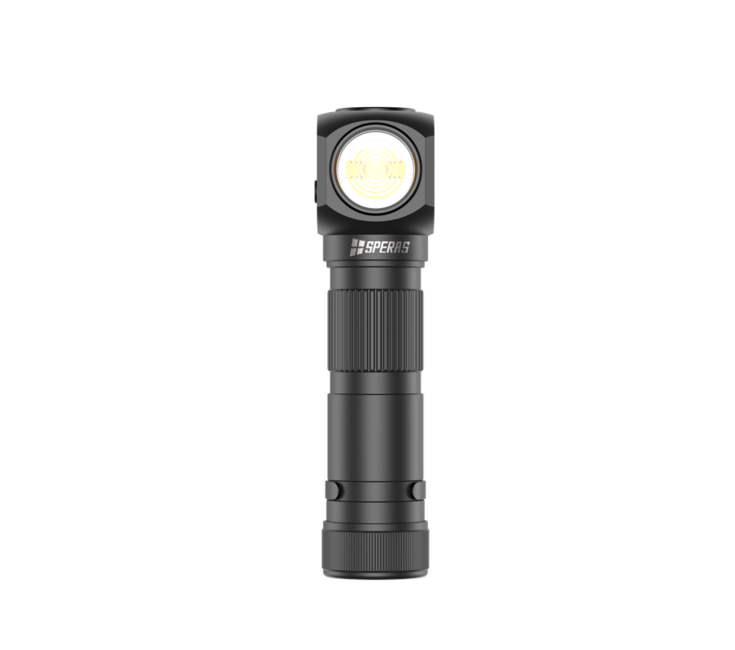 Speras SH18 wiederaufladbare stirnlampe schwarz