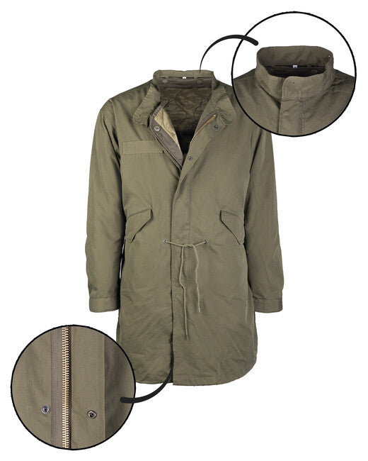 Mil-Tec Jacke US M-51 fishtail mit Einlage grün