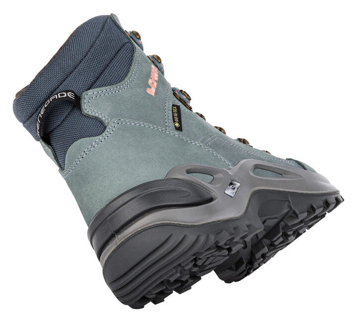 LOWA Renegade GTX Mid Ls Trekkingschuhe für Damen, iceblue/salmon