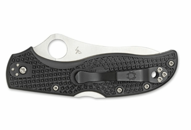 Spyderco Stretch 2 Leichtes taschenmesser 8,7 cm, schwarz, FRN