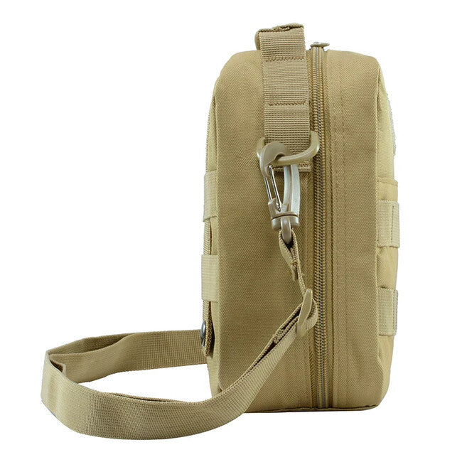 Dragowa Tactical Waterproof Medical Shoulder Bag 2L, Khaki