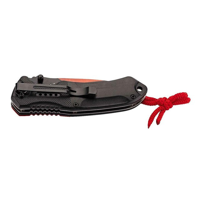 Herbertz taschenmesser 9cm, aluminium und kunststoff, schwarz und rot