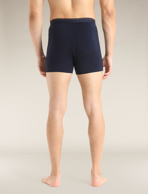Icebreaker Anatomica herren-Boxershorts dunkelblau