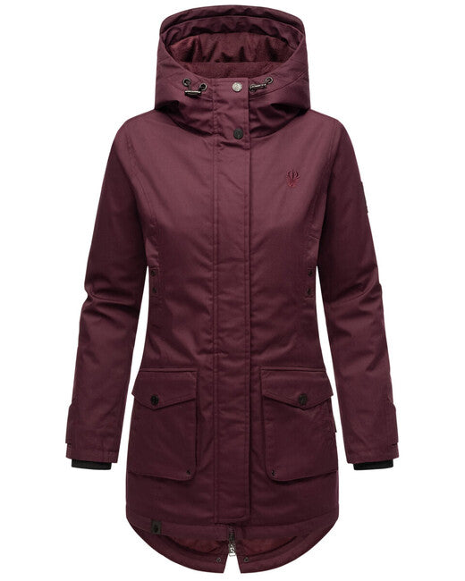 Navahoo BRINJAA damen-Softshell-Übergangsjacke, wein