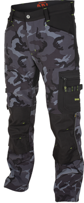 BENNON Softshell- Hose CAMOS, schwarz/grau