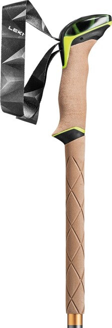LEKI Sherpa trekkingstöcke dunkel-anthrazit-kupfer-neongelb, 110 - 145 cm