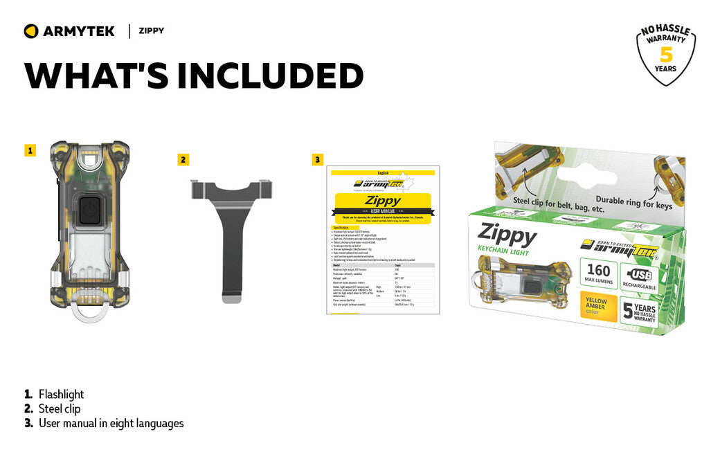 ArmyTek Zippy Led Schlüsselanhänger, rosa