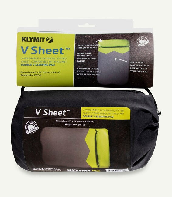 Klymit Ochranny obal na karimatku Double V Sheet, zeleno seda