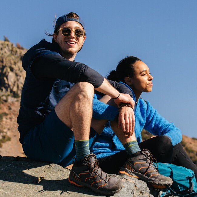 Darn Tough Light Hiker Micro Crew socken leichtgewicht mit kissen, denim