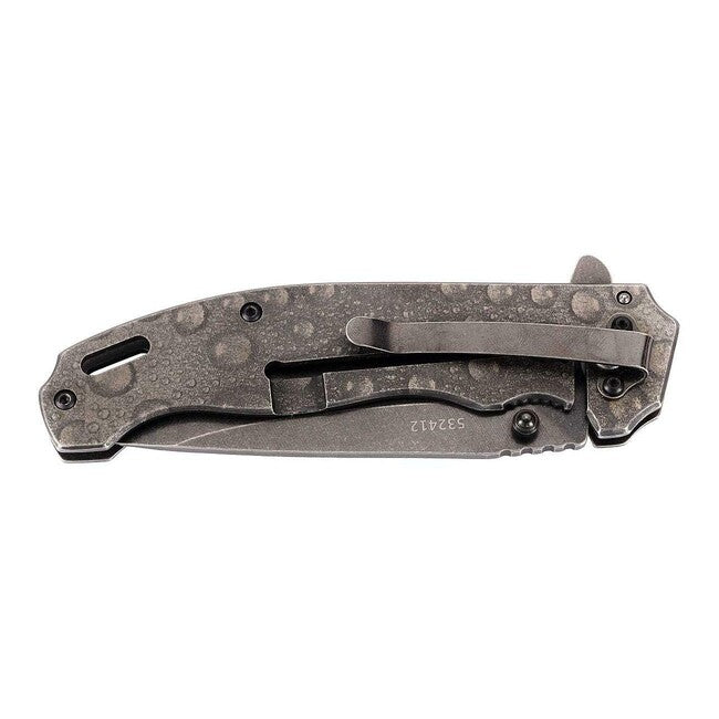 Herbertz TOP-Collection Einhand-taschenmesser 9cm, rostfreier Stahl, Tropfenoptik