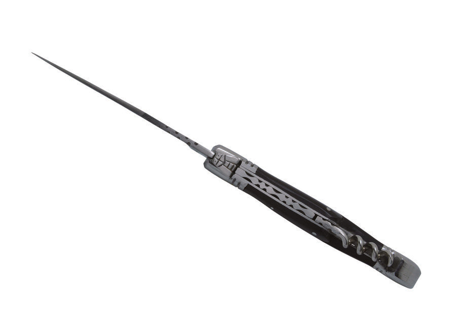 Laguiole DUB041 taschenmesser Klinge 11cm Stahl 440 Griff schwarz Horn