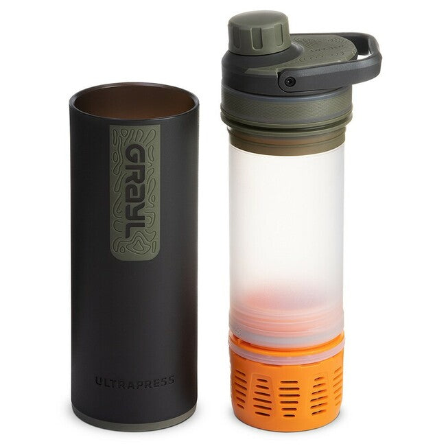 GRAYL UltraPress Filterflasche - Camp Black, schwarz-grün