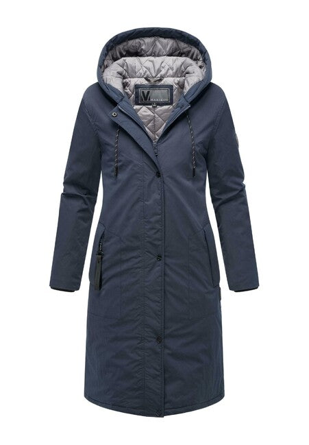 Marikoo Ledalaa damen Winterparka mit Kapuze, navy blau