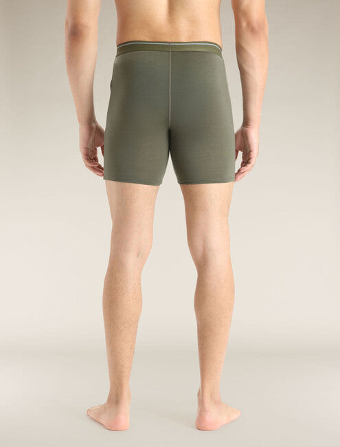 Icebreaker Anatomica men's lange boxershorts, grün