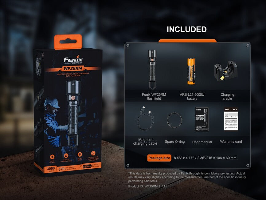 Fenix WF25RM wiederaufladbare taschenlampe
