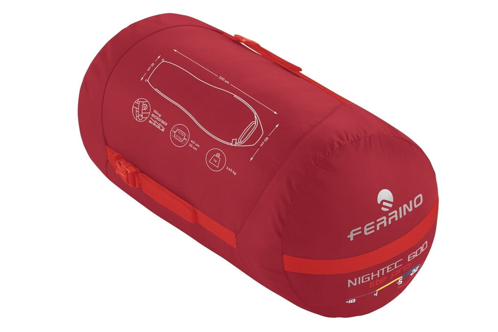 Ferrino Nightec 600 Lite Pro M schlafsack, rot