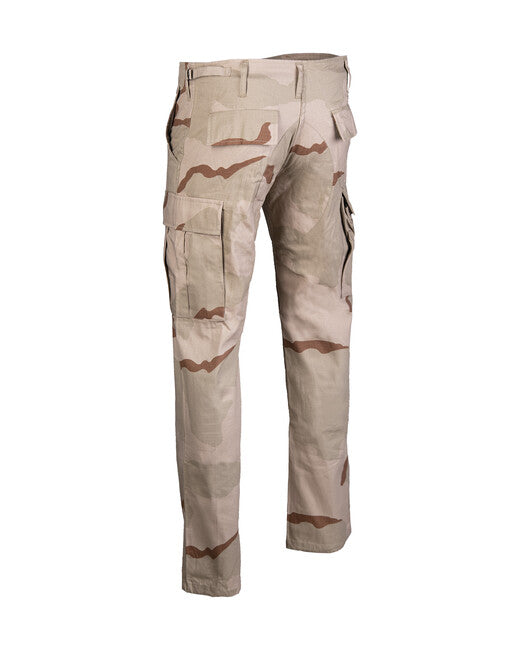 Mil-Tec US BDU SLIM FIT Hosen Feld rip-stop 3col.desert