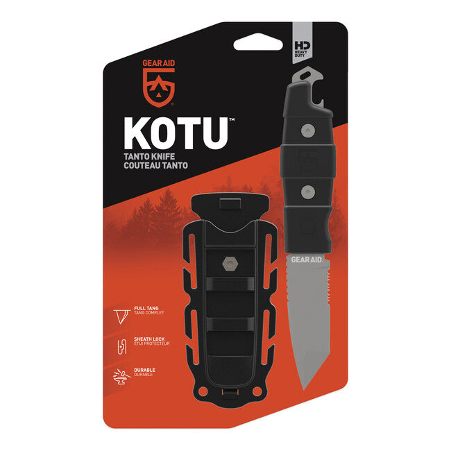 GearAid Kotu Tanto-Messer schwarz