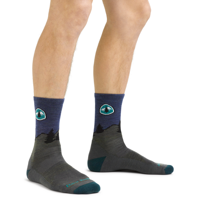 Darn Tough CDT Micro Crew socken leichtgewicht mit kissen, forest