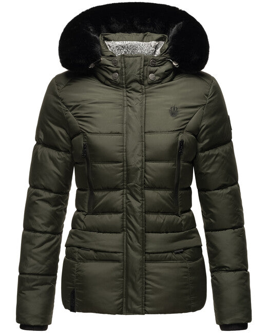 Marikoo LOVELEEN damen-winterjacke, oliv