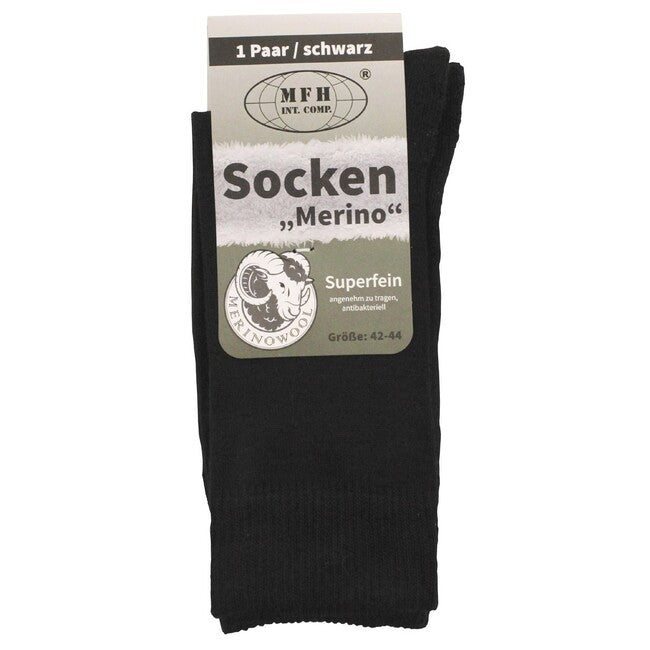 MFH "Merino" socken, schwarz