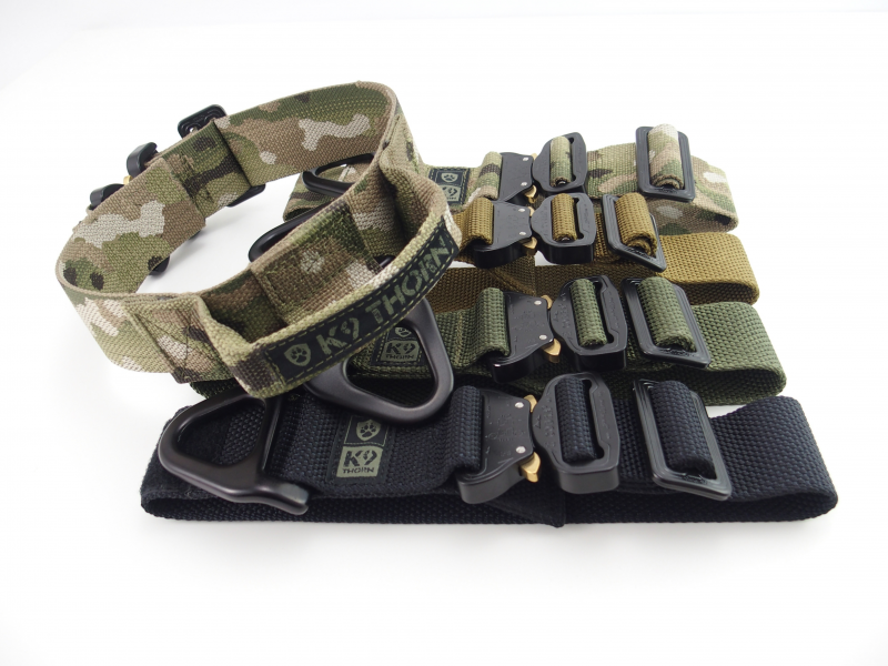 K9 Thorn Cobra-Bravo 45mm halsband mit griff, braun kojote