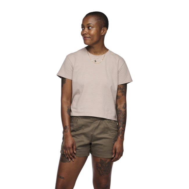 Black Diamond BD Stripe damen-Kurzarm-T-shirt, weiß-blasslila