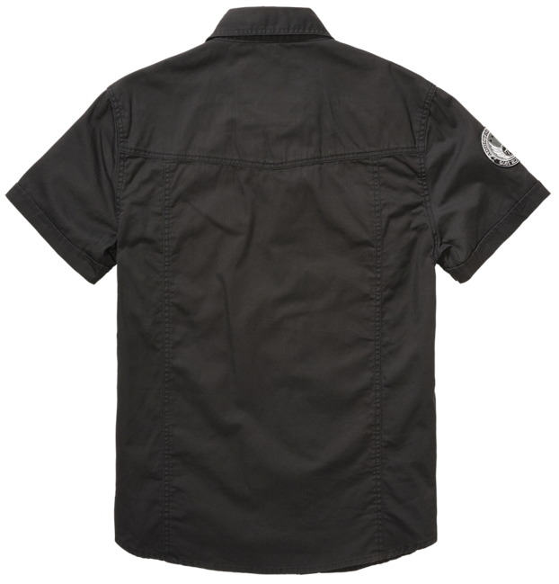 Brandit Luis Vintage kurzarmhemd, schwarz